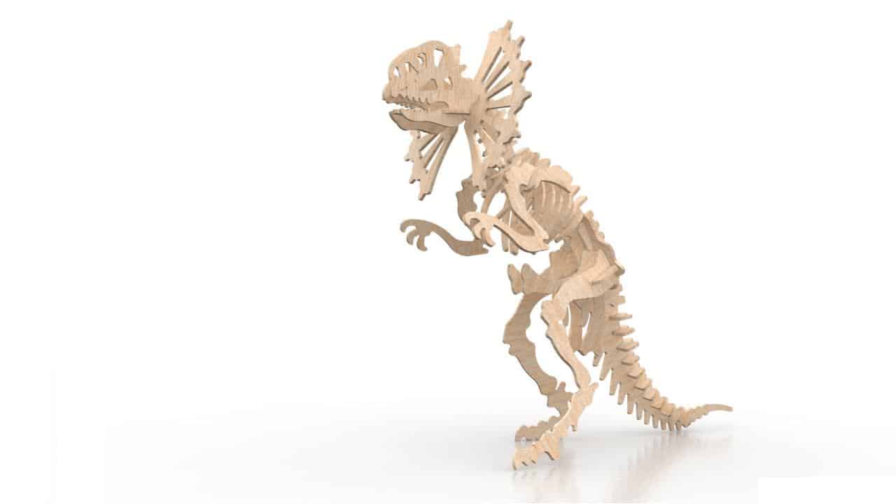 Te compartimos un vector descargable para reproducir un rompecabezas 3D de dinosaurio Ceratopsier de 3mm. Utiliza máquina de corte CNC para la realización de este proyecto.