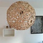 Vector descargable para reproducir una lámpara esférica de flores. Utiliza máquina de corte CNC para la realización de este proyecto.