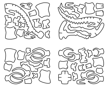 Vector descargable para reproducir un Rompecabezas 3D Estegosaurio. Utiliza máquina de corte CNC para la realización de este proyecto.