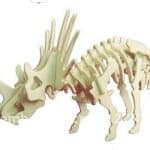 vector descargable para reproducir un Rompecabezas 3D Triceratops. Utiliza máquina de corte CNC para la realización de este proyecto.