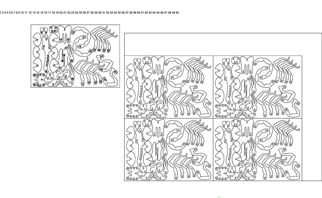 Escorpión armable — vector para corte CNC