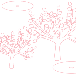 vector descargable para reproducir un árbol de cerezo decorativo. Utiliza tu máquina de corte CNC para la realización de este proyecto.