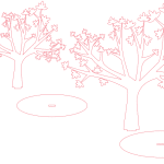 vector descargable para reproducir un árbol arce azucarero decorativo Utiliza tu máquina de corte CNC para la realización de este proyecto.
