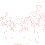 vector descargable para reproducir un árbol decorativo de arce azucarero. Utiliza tu máquina de corte CNC para la realización de este proyecto.