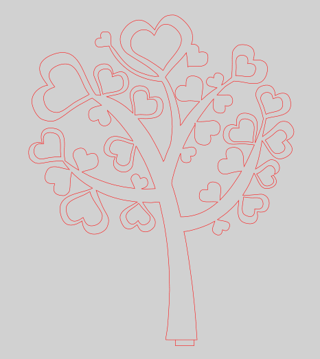 Árbol de corazones