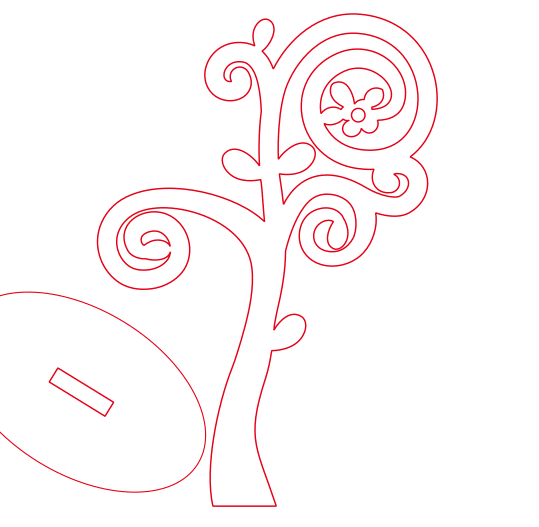Vector árbol decorativo