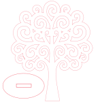 vector descargable para reproducir un árbol decorativo. Utiliza tu máquina de corte CNC para la realización de este proyecto.