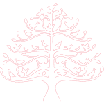 vector descargable para reproducir un árbol decorativo con pajaritos. Utiliza tu máquina de corte CNC para la realización de este proyecto.