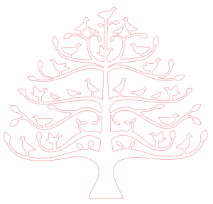 Árbol decorativo con pajaritos