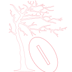 vector descargable para reproducir un árbol decorativo sin follaje. Utiliza tu máquina de corte CNC para la realización de este proyecto.