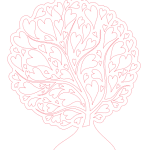 vector descargable para reproducir árbol con follaje de corazones. Utiliza tu máquina de corte CNC para la realización de este proyecto.