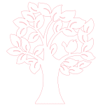 vector descargable para reproducir un árbol decorativo. Utiliza tu máquina de corte CNC para la realización de este proyecto.