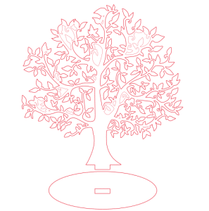 Árbol decorativo frondoso