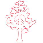 Te compartimos un vector descargable para reproducir un árbol decorativo peace and love. Utiliza tu máquina de corte CNC para la realización de este proyecto.