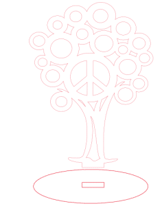 Árbol decorativo con círculos