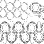 Espejo ovalado de mano - Vector descarganle para corte CNC y grabado laser gratis | Stanser