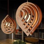 vector descargable para reproducir una lámpara con diseño de gota de agua. Utiliza tu máquina de corte CNC para la realización de este proyecto.