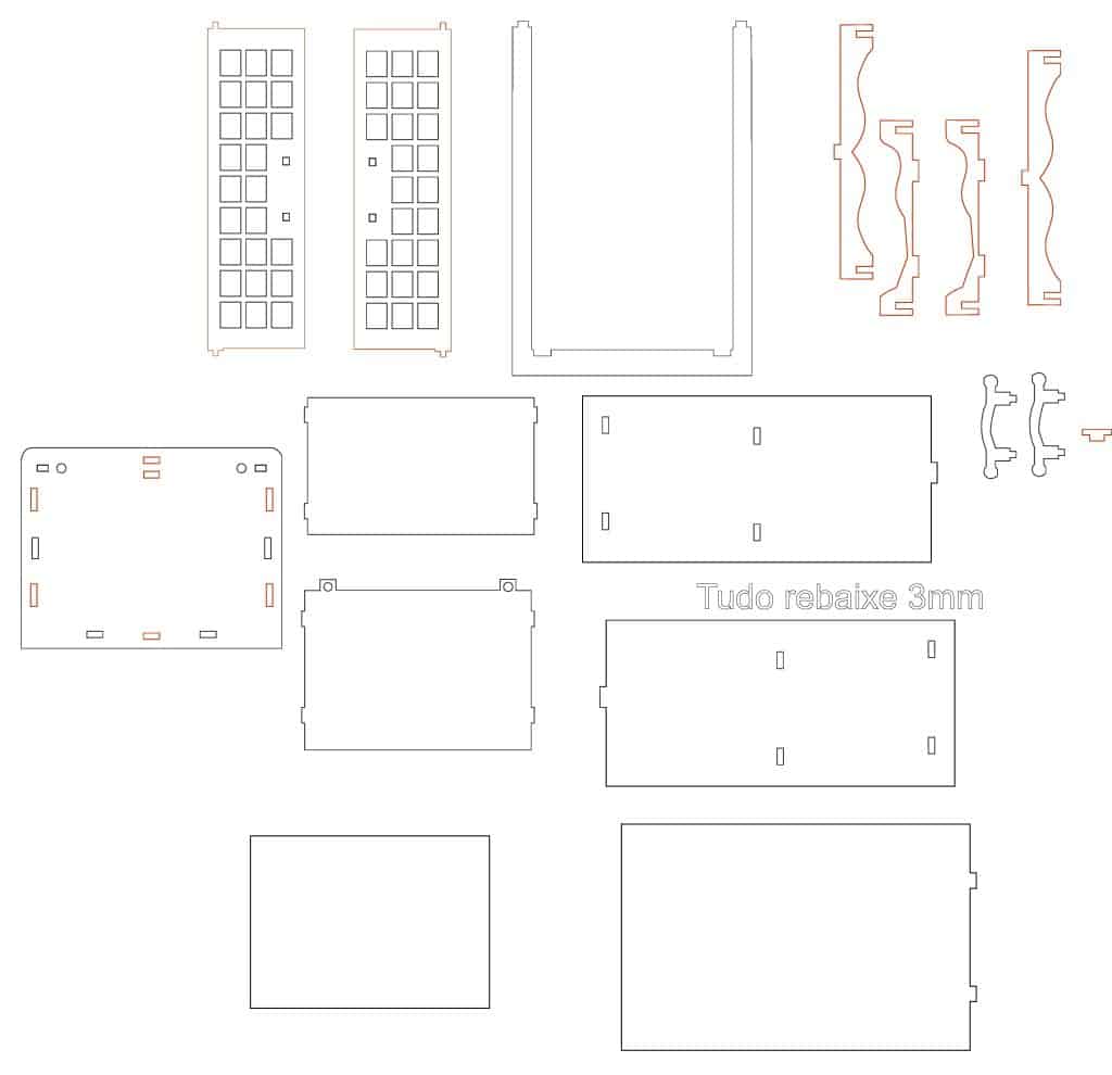 Armario para farmacia — vector para corte CNC