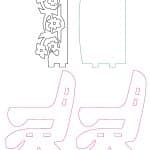 Banca de Parque "Flores" - Vector descarganle para corte CNC y grabado laser gratis | Stanser
