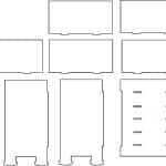 Mueble con 5 repisas - Vector descarganle para corte CNC y grabado laser gratis | Stanser