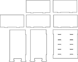 Mueble con 5 repisas