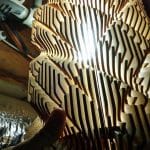vector descargable para reproducir una lámpara de techo entretejida. Utiliza tu máquina de corte CNC para la realización de este proyecto.