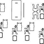 Set de muebles de comedor - Vector descarganle para corte CNC y grabado laser gratis | Stanser