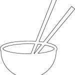 Silueta de Bowl Chino - Vector descarganle para corte CNC y grabado laser gratis | Stanser