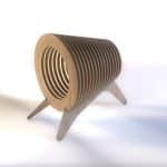 vector descargable para reproducir una lámpara de escritorio moderna. Utiliza tu máquina de corte CNC para la realización de este proyecto.