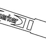 Silueta de plumón o marcador - Vector descarganle para corte CNC y grabado laser gratis | Stanser
