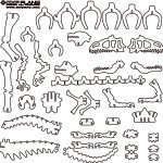 Dinosaurio: Alosaurio - Vector descarganle para corte CNC y grabado laser gratis | Stanser