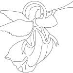 Ángel con trompeta - Vector descarganle para corte CNC y grabado laser gratis | Stanser