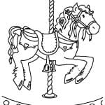 vector descargable para reproducir un caballo de carrusel. Utiliza tu máquina de corte CNC para la realización de este proyecto.