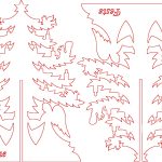 vector descargable para reproducir un pino de navidad. Utiliza tu máquina de corte CNC para la realización de este proyecto.