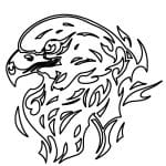 Águila en flamas - Vector descarganle para corte CNC y grabado laser gratis | Stanser