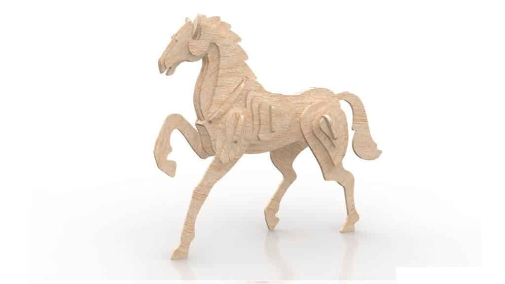 Caballo 6 mm — vector para corte CNC