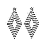 Aretes de rombos - Vector SVG DXF para Laser CO2 - Descargable gratis | Stanser