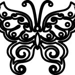 vector descargable para reproducir una mariposa. Utiliza tu máquina de corte CNC para la realización de este proyecto.