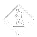 vector descargable para reproducir una señal de cruce peatonal. Utiliza tu máquina de corte CNC para la realización de este proyecto.
