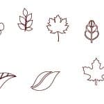 vector descargable para reproducir un set de hojas. Utiliza tu máquina de corte CNC para la realización de este proyecto.