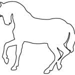 vector descargable para reproducir la silueta de un caballo. Utiliza tu máquina de corte CNC para la realización de este proyecto.