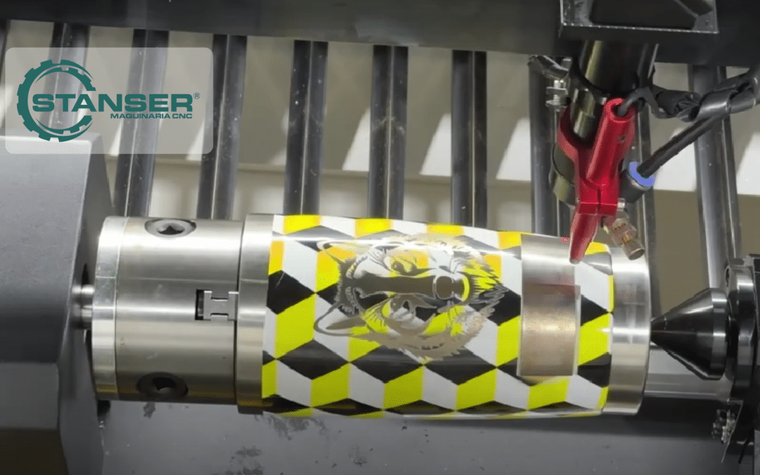 Grabado de Termos: Configura el eje rotativo de tu CNC Láser CO2