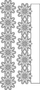 Borde de flores