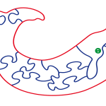 Te compartimos un vector descargable para reproducir un rompecabezas de ballena. Utiliza tu máquina de corte CNC para la realización de este proyecto.