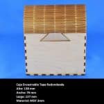 Caja con tapa de bisagra viva - Vector SVG DXF para CNC Router y Laser CO2 - Descargable gratis | Stanser