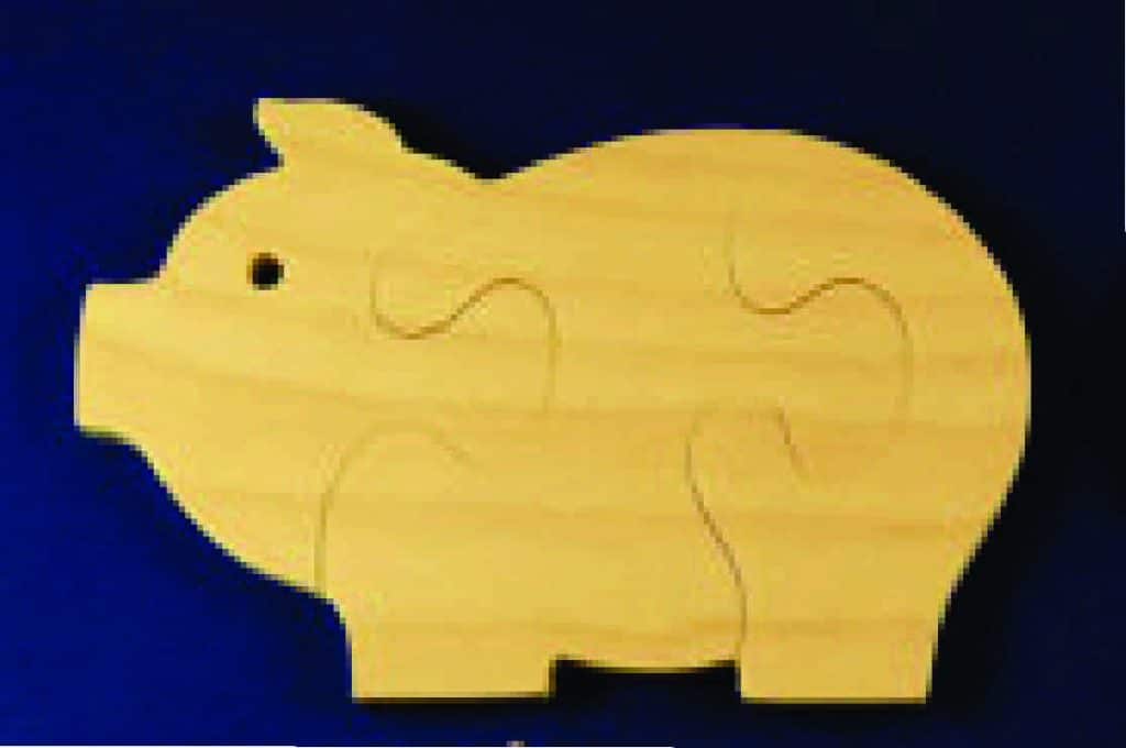 ROMPECABEZAS DE CERDITOS 1 — vector para corte CNC