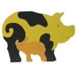 Te compartimos un vector descargable para reproducir un rompecabezas de cerditos. Utiliza tu máquina de corte CNC para la realización de este proyecto.