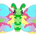 Te compartimos un vector descargable para reproducir un rompecabezas de mariposa. Utiliza tu máquina de corte CNC para la realización de este proyecto.