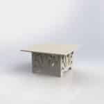 Mesa de centro cuadrada - Vector descarganle para corte CNC y grabado laser gratis | Stanser