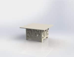 Mesa de centro cuadrada